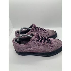 VANS Old Skool Skate Velvet Purple Sz 6.5 Women Low-Top Skate Sneakers